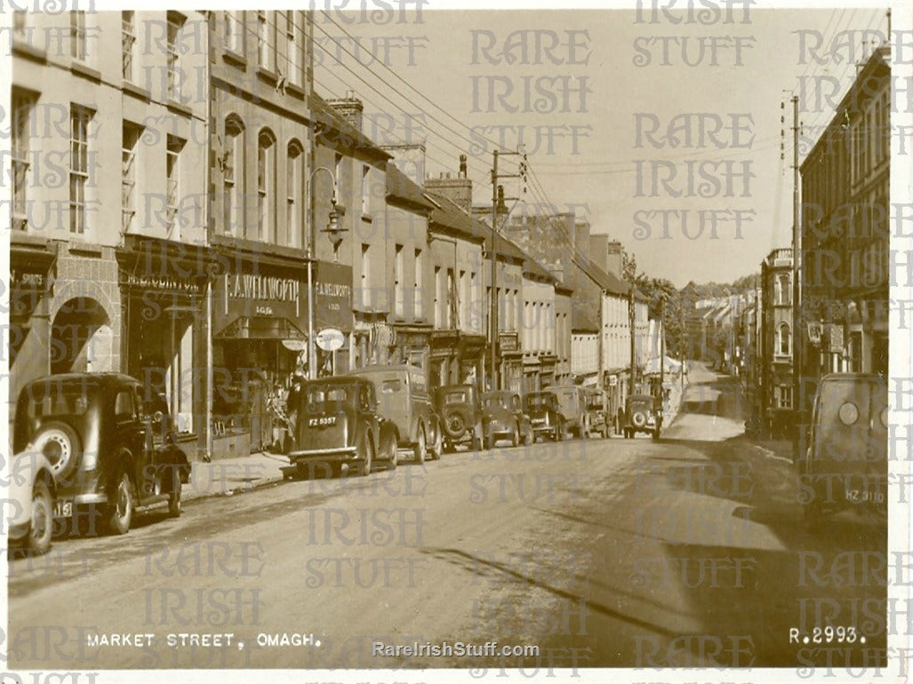 Market Street, Omagh, Co. Tyrone, Ireland 1950s