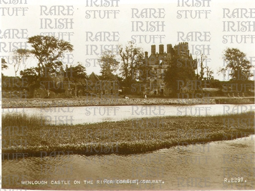 Menlough Castle, River Corrib, Galway, Ireland 1900