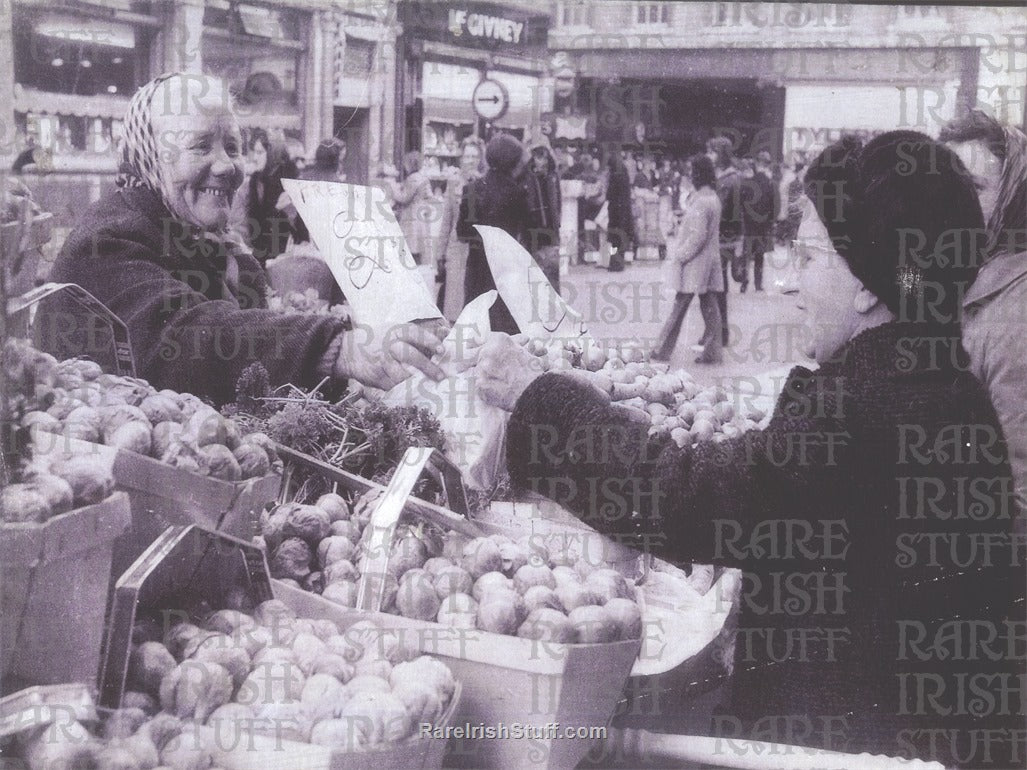 Buying Fruit on Moore Street Market, Dublin