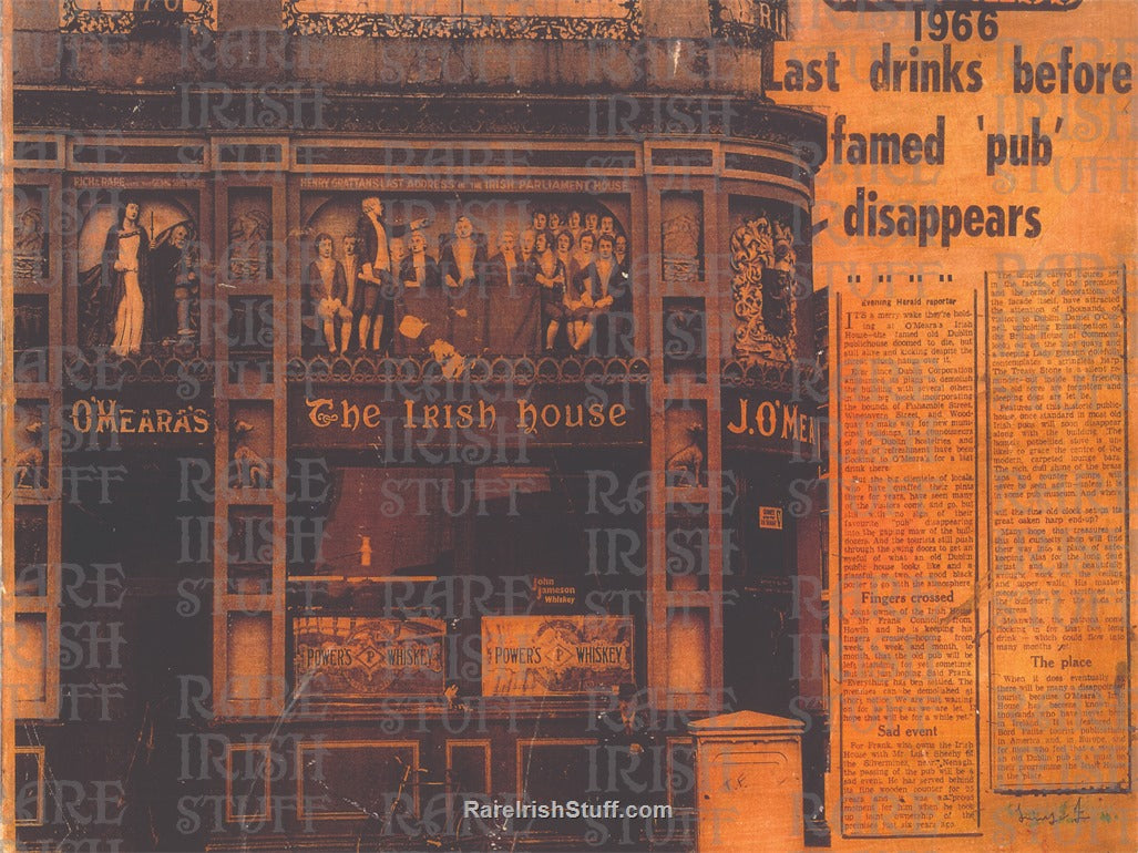 Last drinks before "The Irish House" disappears 1966