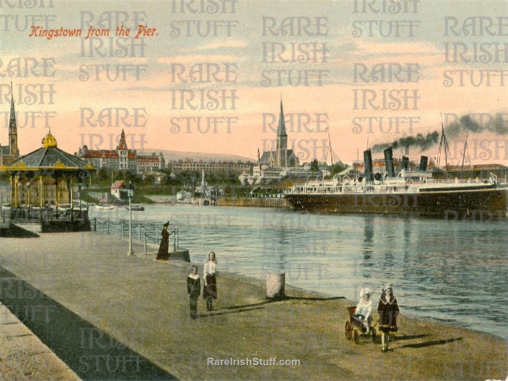 Kingstown Pier (Dun Laoghaire), Dublin, Ireland 1898