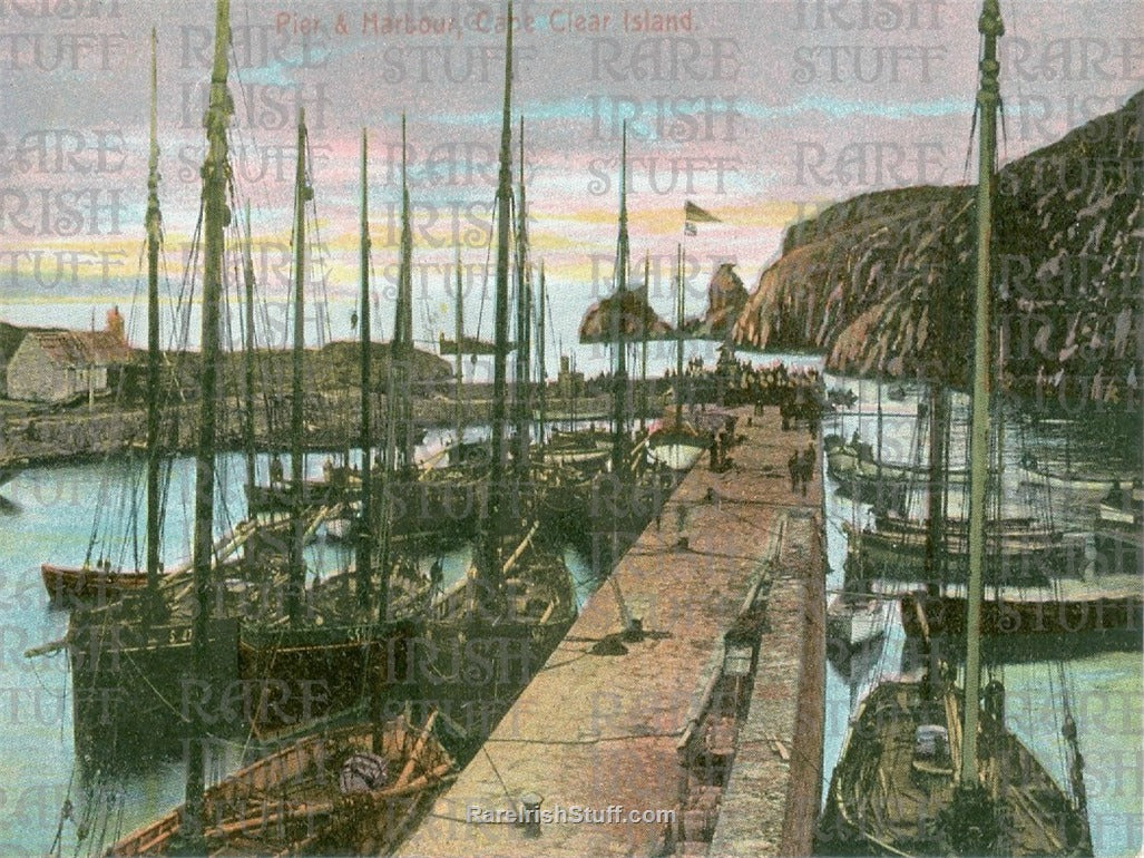 Pier and Harbour, Cape Clear Island, Co. Cork, Ireland 1897