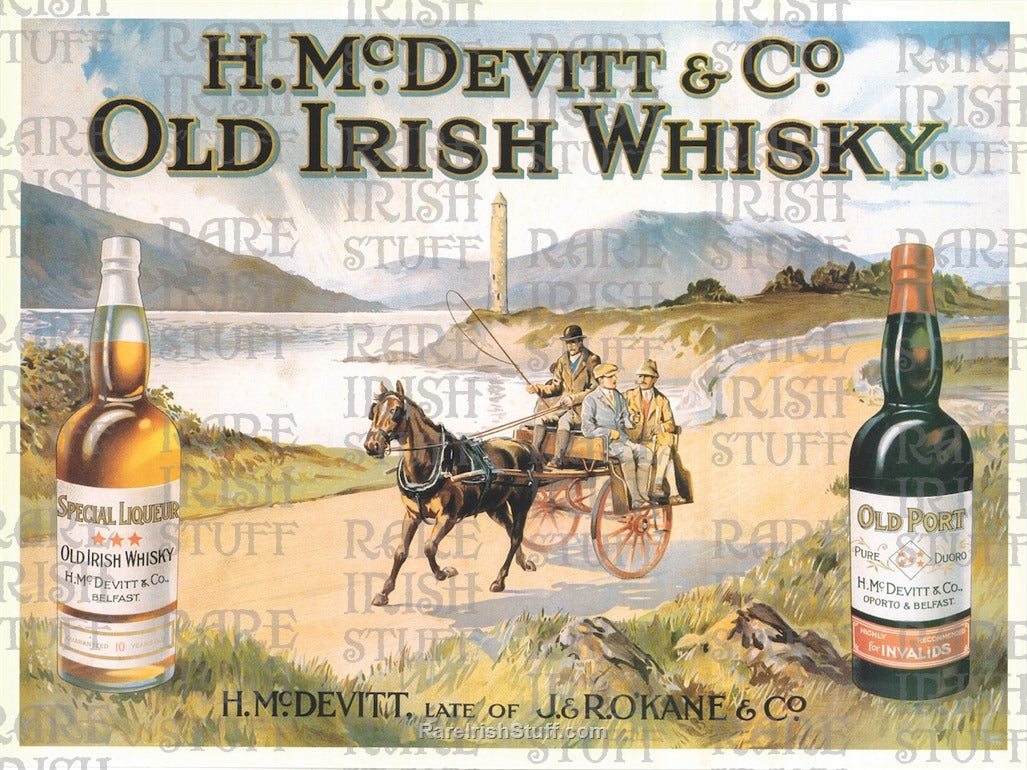 H Mc Devitt & Co. Old Irish Whiskey & Port, Belfast, Ireland