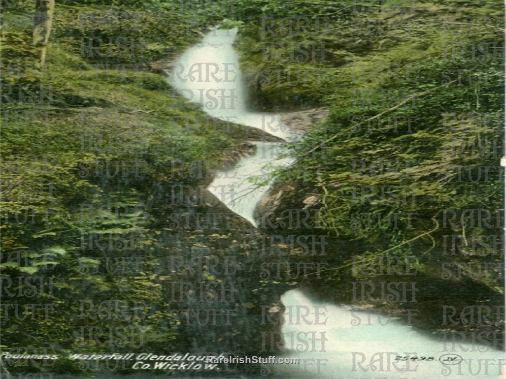 Poulanass Waterfall, Glendalough, Co Wicklow, Ireland 1900