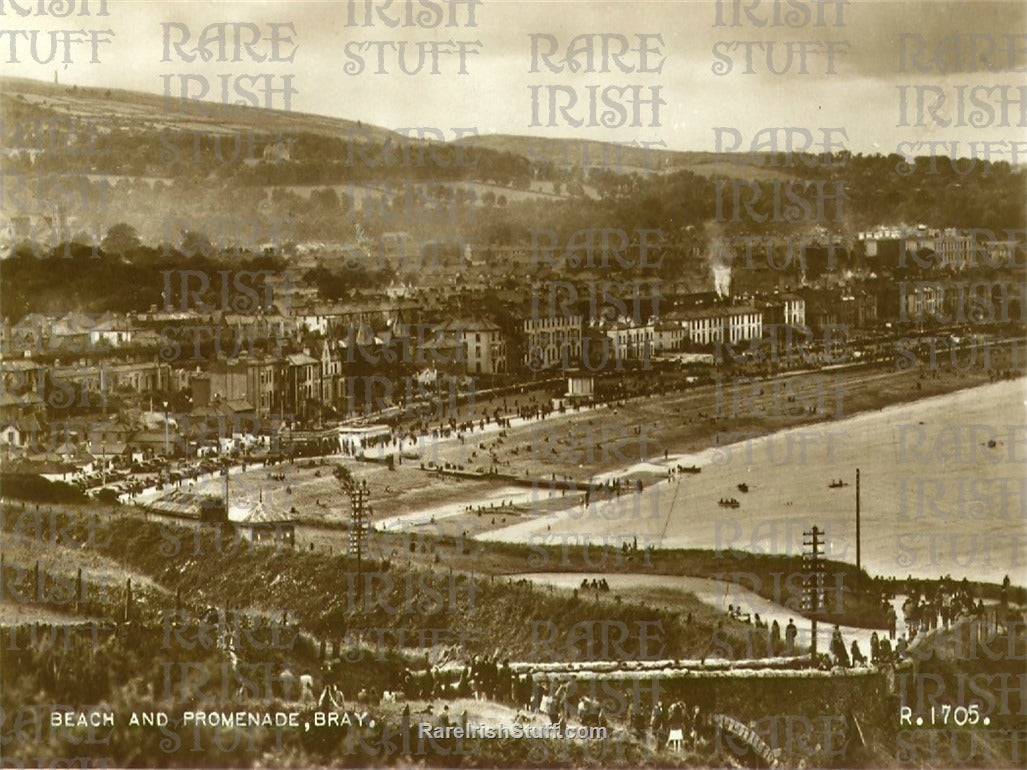 Promenade & Beach, Bray, Co. Wicklow, Ireland 1920s