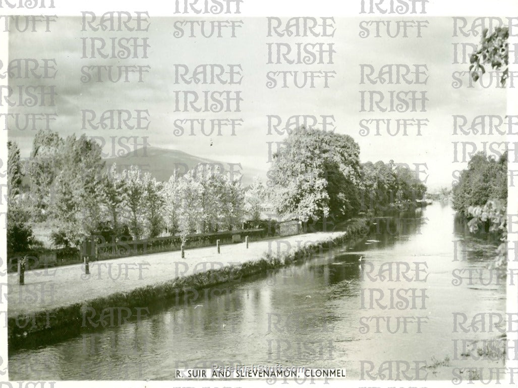 River Suir & Slievenamon, Clonmel, Co. Tipperary, Ireland 1950