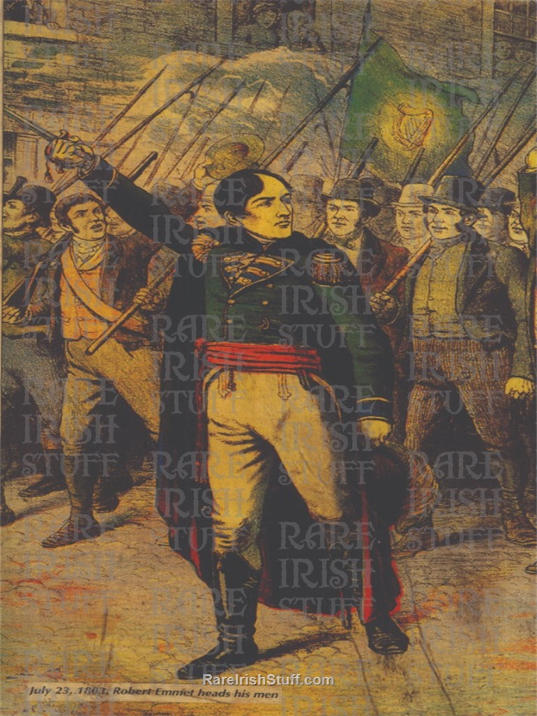 Robert Emmet Leads His Men to Battle, 1803
