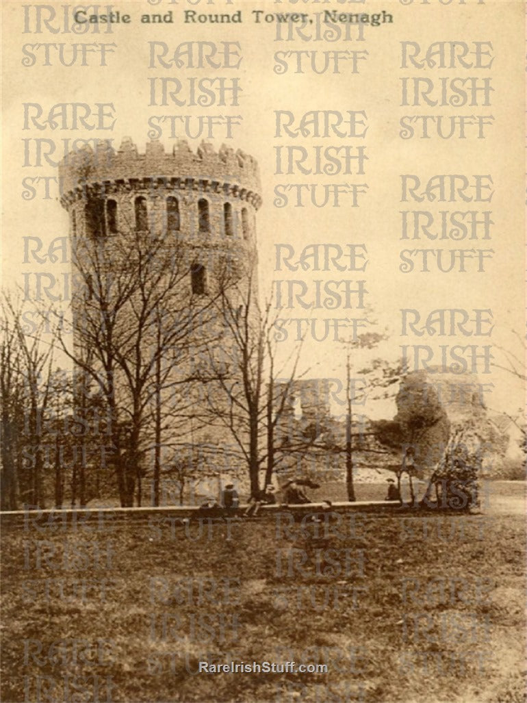 Castle & Round Tower, Nenagh, Co. Tipperary, Ireland 1905