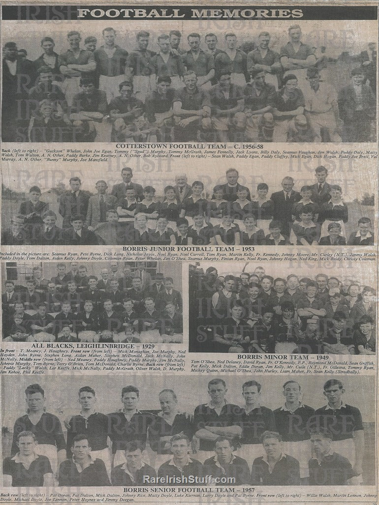 Football Memories of Carlow and Kilkenny, 1929 - 1958