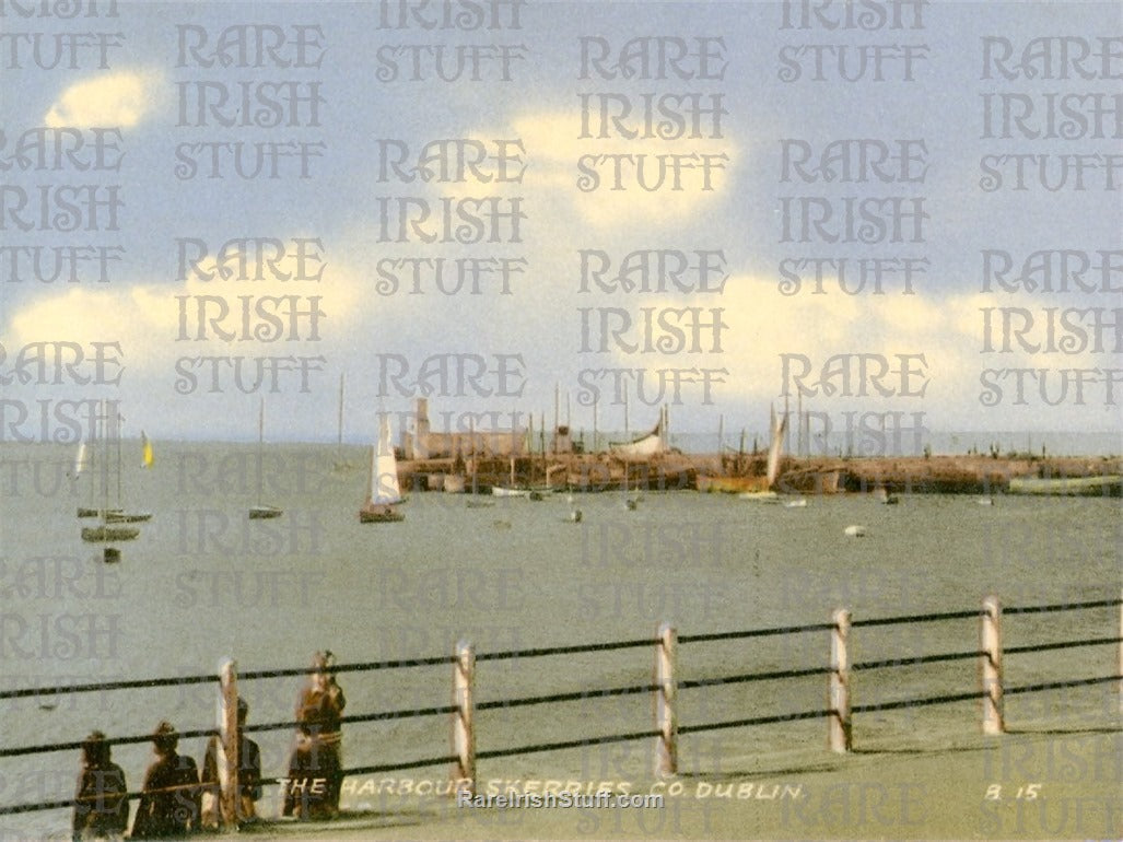 Skerrries Harbour, Dublin, Ireland 1930's