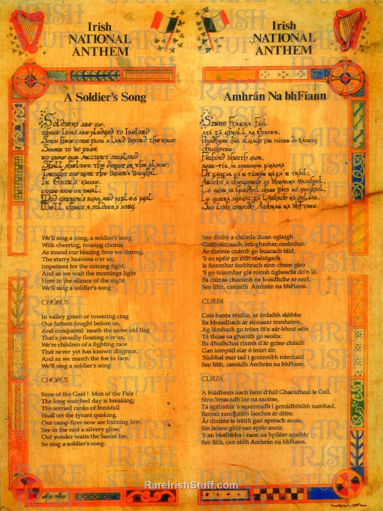 Irish National Anthem - Amhran na bhFiann - Irish & English