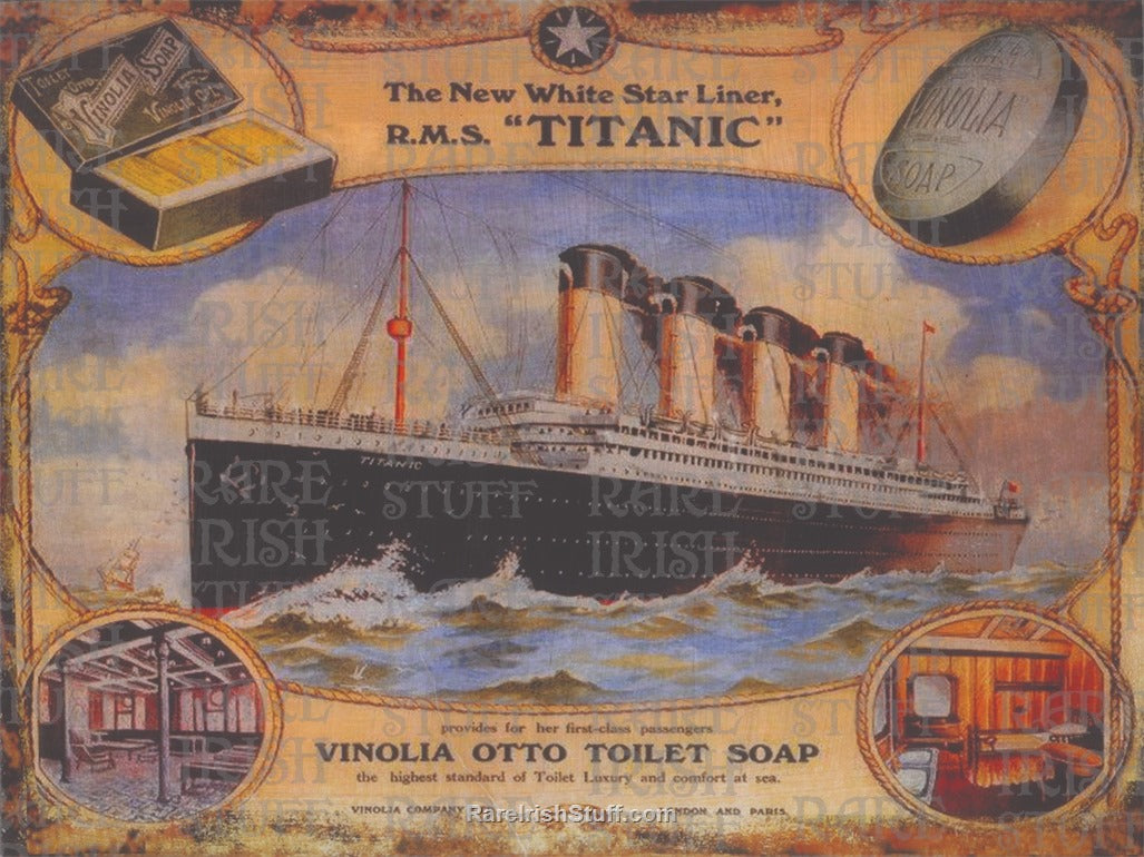 Vinolia Otto Soap Titanic Advertising Poster, 1912