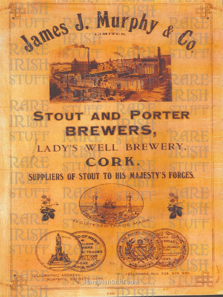 James J. Murphy & Co. Stout & Porter Brewers - Lady's Well, Cork, Ireland