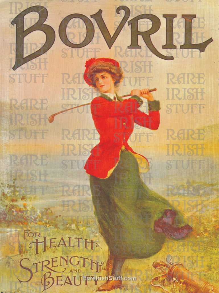 Lady Golfing, Bovril, 1920's