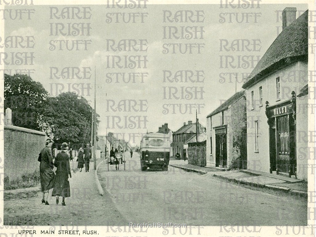 Upper Main Street, Rush, Dublin, Ireland 1940's