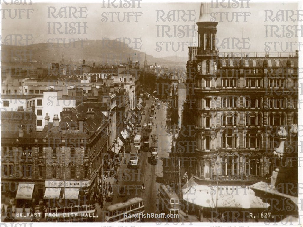 View from City Hall, Belfast, Co. Antrim, Ireland 1950