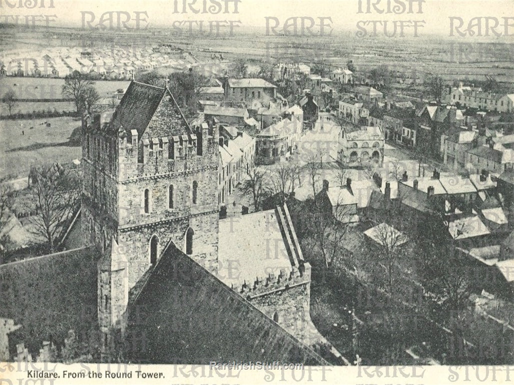 View from Round Tower, Co Kildare, Ireland 1905