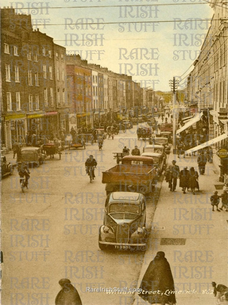 William Street, Limerick City, Ireland 1950s