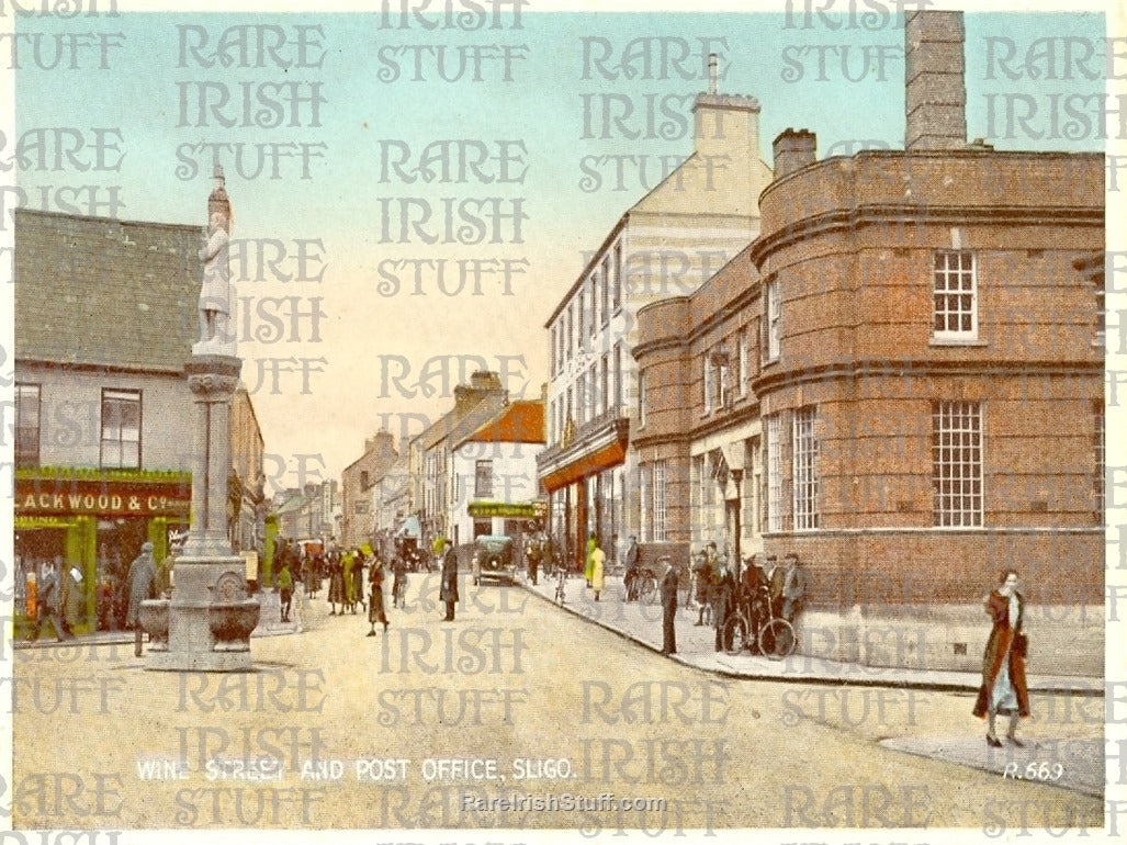 Wine Street & Post Office, Sligo Town, Co. Sligo, Ireland 1915