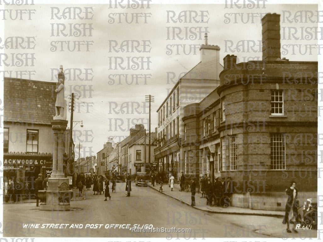 Wine Street & Post Office, Sligo Town, Co. Sligo, Ireland 1950's