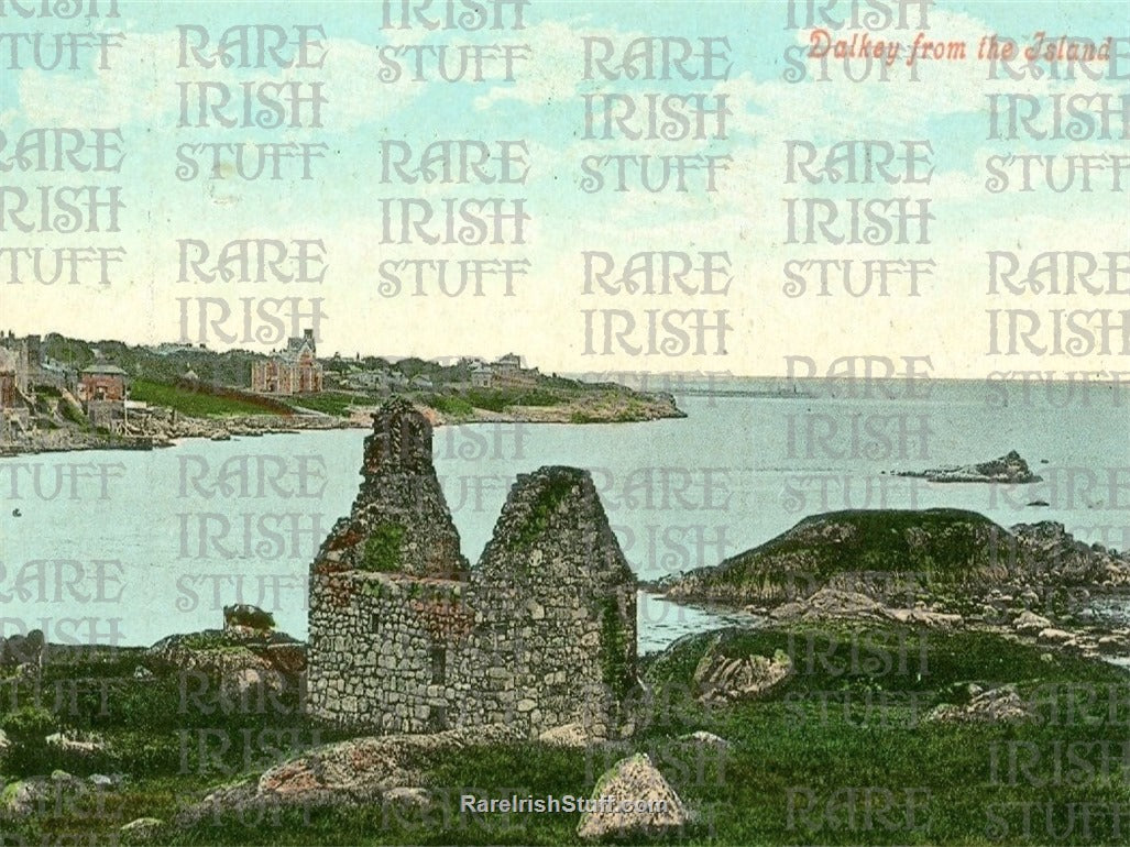 Dalkey from the Island, Dublin, Ireland 1890
