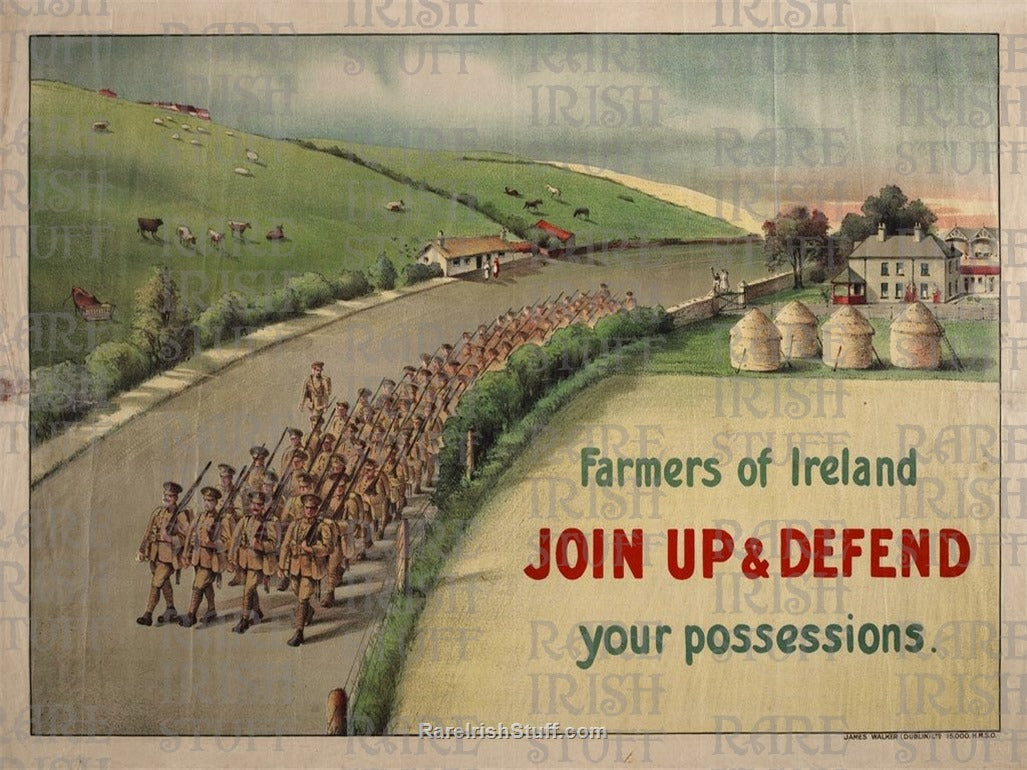Farmers of Ireland World War Poster 1914