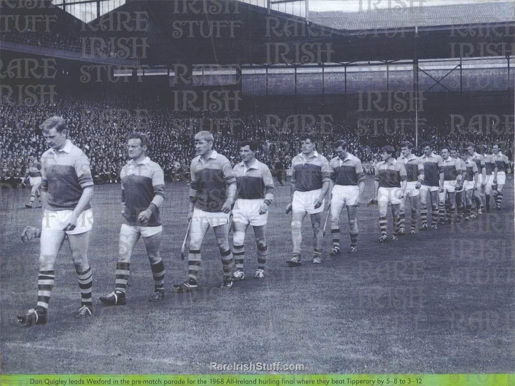 Pre-Match Parade GAA All Ireland Hurling Final Wexford vs Tipperary, 1968