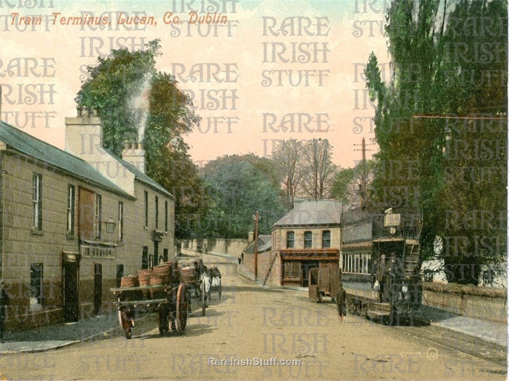 Tram Terminus, Lucan, Dublin, Ireland 1896