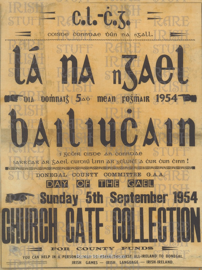 Donegal GAA Committee Church Gate Collection, 1954