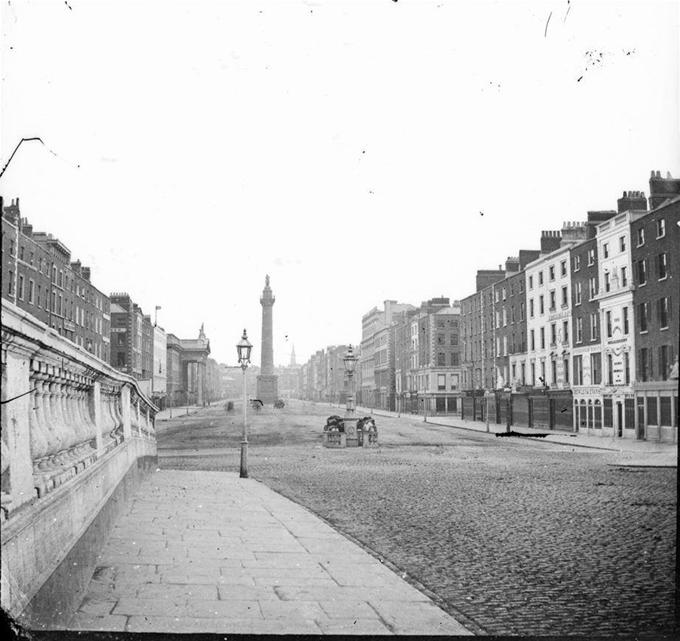 Rare photo of O'Connell Street, 1860