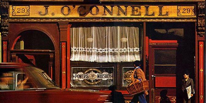 J. O'Connell & paper boy, Dublin, 1960's