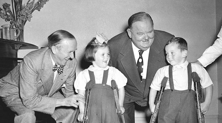 Laurel and Hardy, Baldoyle, 1953.