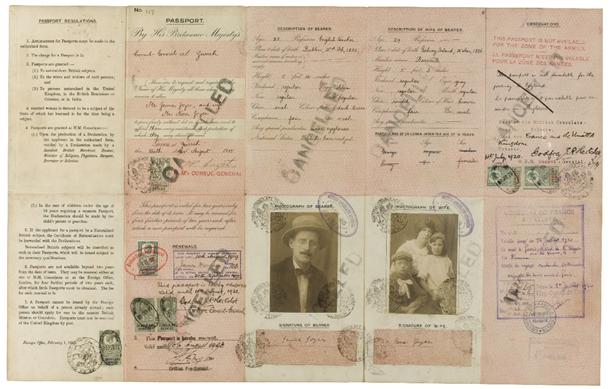 James Joyce Wartime Passport