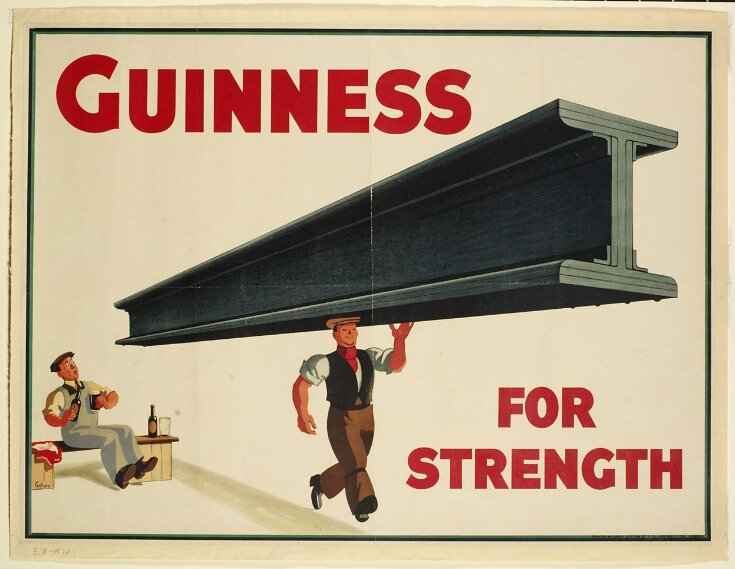 First recorded belief that "Guinness gives you strength"?