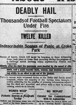 Today in Irish History - Croke Park Bloody Sunday