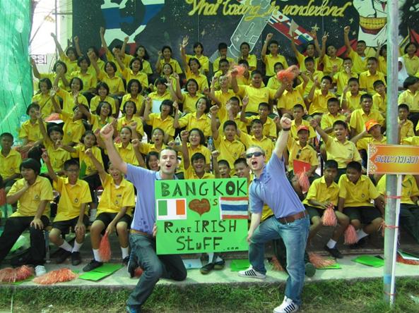 Seamus & Peter teaching English in Bangkok