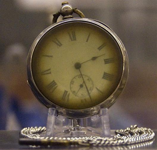 Pocket watch retrieved from an unknown victim of the Titanic