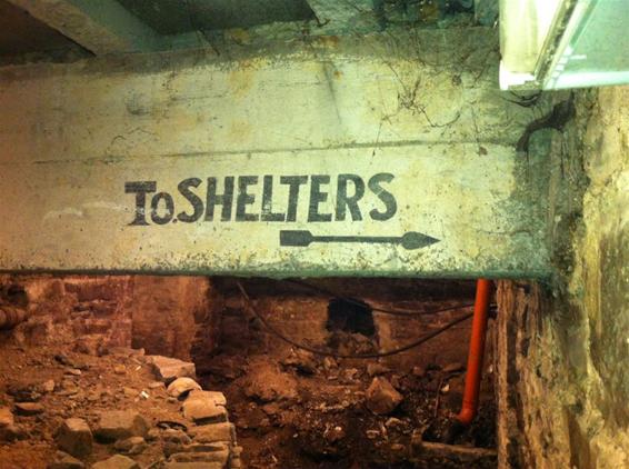 WW2 air raid shelter under Heuston Station