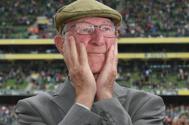 Jack Charlton at Ireland v England, Aviva Stadium.