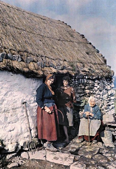 Three generations of Irish women, Connemara, 1920's.