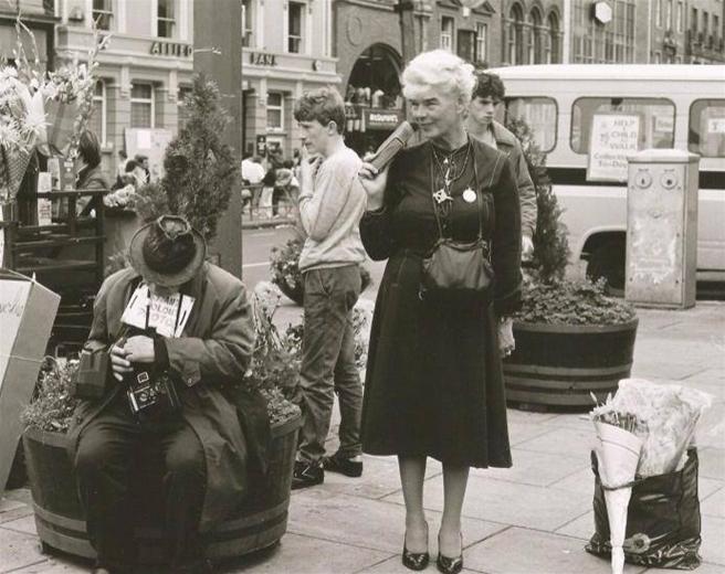 Dancing Mary and Arthur Fields, O'Connell Street, Dublin