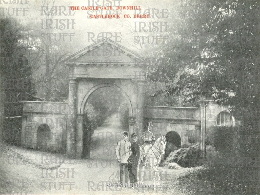 Downhill Castle Gate, Castlerock, Derry, Ireland 1870