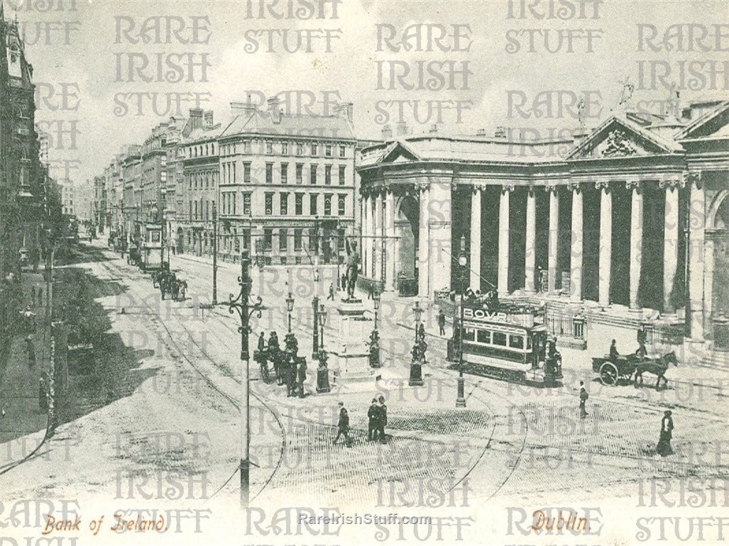 Bank of Ireland & Dame Street, Dublin, Ireland 1882