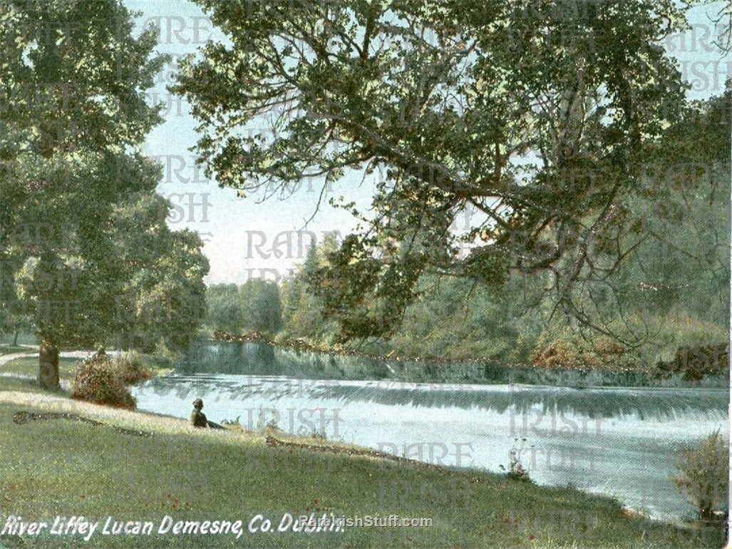River Liffey, Lucan Demesne, Dublin, Ireland 1900