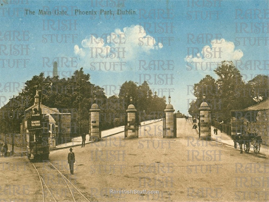 Main Gate, Phoenix Park, Dublin, Ireland 1895