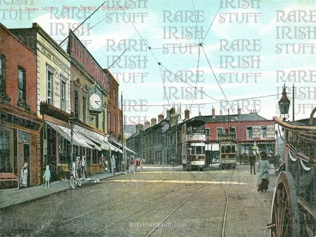 Main Street, Blackrock, Co.Dublin, Ireland 1895