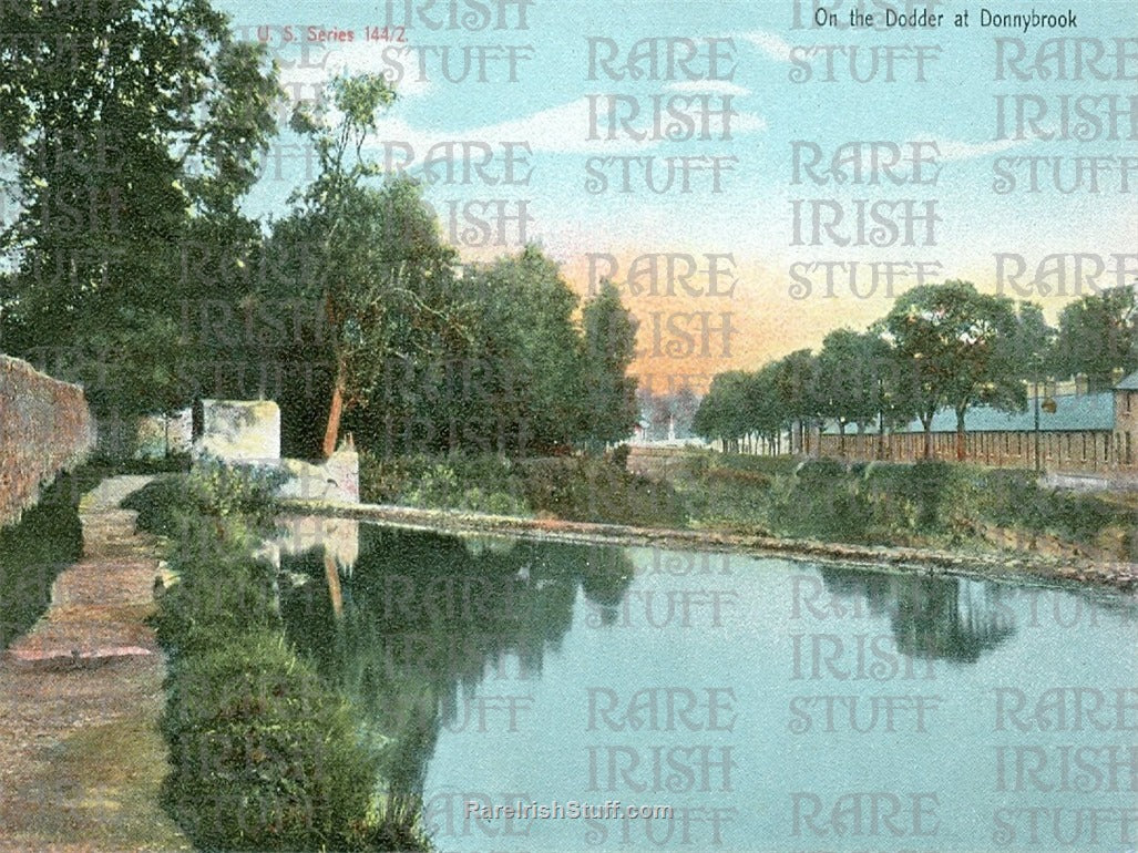 River Dodder at Donnybrook, Dublin, Ireland 1920
