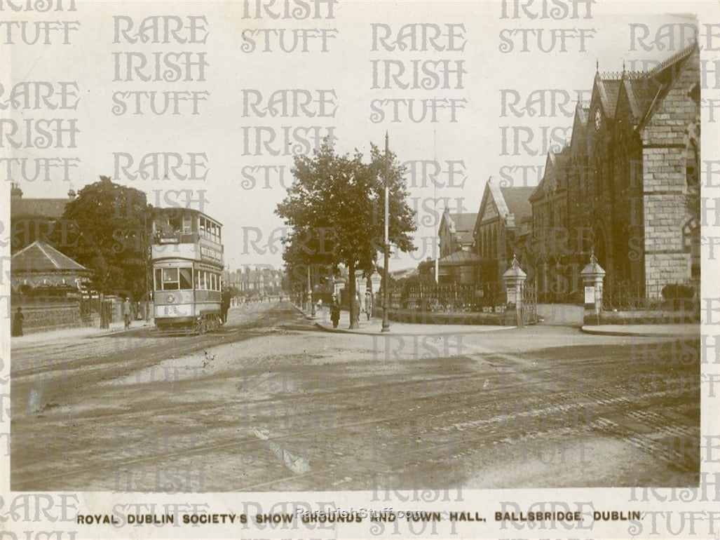 Town Hall & RDS Showgrounds, Ballsbridge, Dublin, Ireland 1895