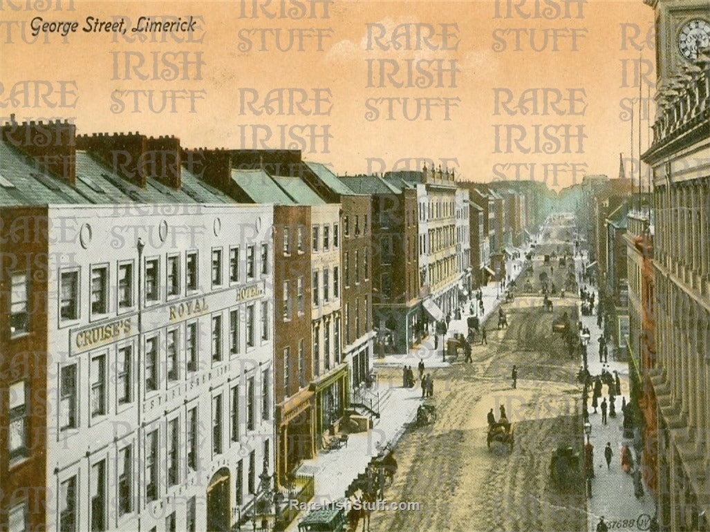 George Street, Limerick City, Ireland, 1905 Colour