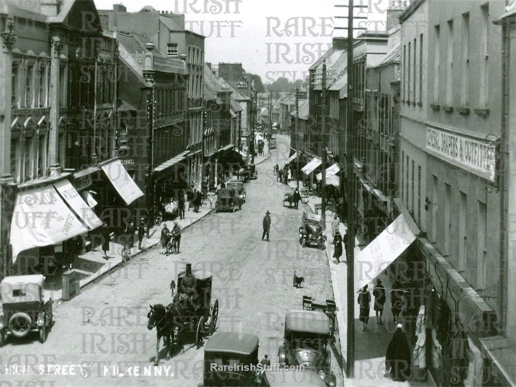 High Street / Main Street, Kilkenny, Ireland 1925